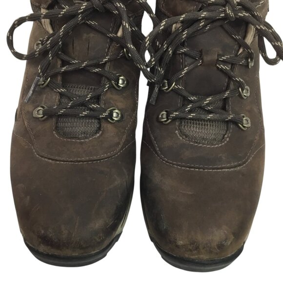 Timberland Mens 7 Waterproof Nubuck Leather Lace Brown Hiking Boots - Picture 5 of 11